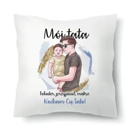 poduszka-biala-na-dzien-ojca-kocham-cie-tato-wzory