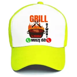 czapka-zolta-z-daszkiem-na-lato-grill-dzwoni-wzory