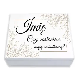 personalizowane-pudeleczko-biale-dla-swiadkowej