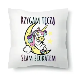 poduszka-unicorn-rzygam-tecza-sram-brokatem-wzory