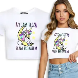 krotka-koszulka-damska-unicorn-rzygam-tecza-wz-m
