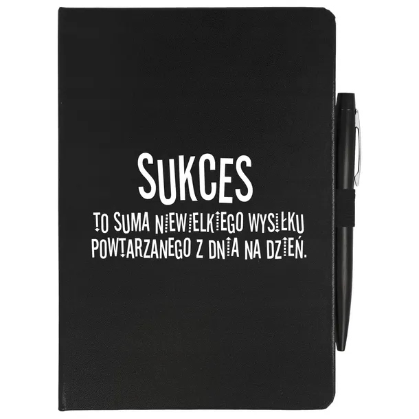 NOTES A5 + DŁUGOPIS MOTYWUJĄCE CYTATY ZESZYT WZ