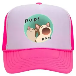 czapka-roz-daszek-na-wiosne-kotki-popcat-wzory