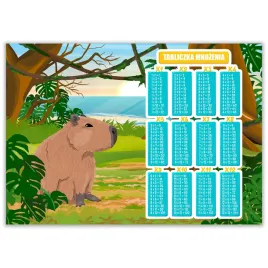 tabliczka-mnozenia-a4-dla-dzieci-kapibara-plakat