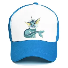 czapka-niebieska-daszek-na-wiosne-vaporeon-wzory