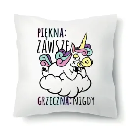 poduszka-biala-do-snu-unicorn-piekna-zawsze-wzory