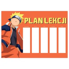 plan-lekcji-a4-tygodniowy-planer-anime-naruto-wzor
