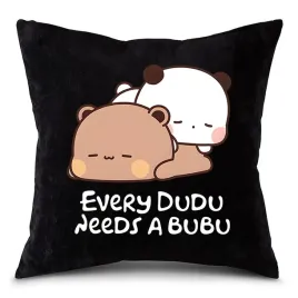 poduszka-czarna-40x40-cm-na-prezent-motyw-dudu-i-bubu-cute-bear-slodki-wzor