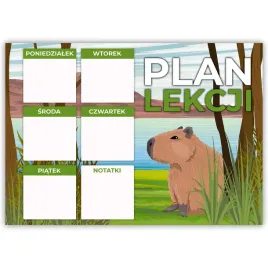 plan-lekcji-a4-tygodniowy-planer-kapibara-plakat