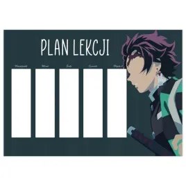 plan-lekcji-a4-tygodniowy-planer-demon-slayer-wzor