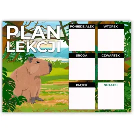 plan-lekcji-a4-tygodniowy-planer-kapibara-plakat