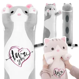 mis-maskotka-dlugi-kotek-szary-love-you-wzory