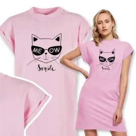 wygodna-sukienka-t-shirt-damskie-meow-smile-wz-l
