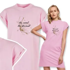 wygodna-sukienka-t-shirt-roz-be-cool-be-kind-wz-l