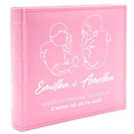 album-na-zdjecia-dla-blizniakow-metryczka-wzory