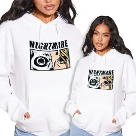 bluza-kangurek-damska-biala-anime-nightmare-wz-s