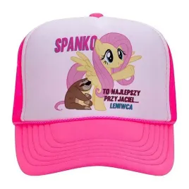 czapka-rozowy-daszek-wiosna-leniwiec-spanko-wzory