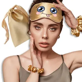 opaska-do-spania-na-oczy-zlota-emoji-kawaii-wzory