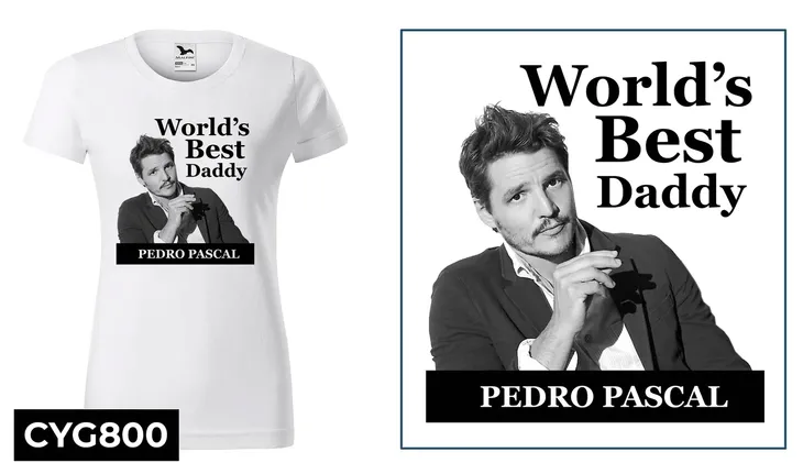koszulka-biala-damska-prezent-pedro-pascal-m-wzor-dominujacy-print-nadruk