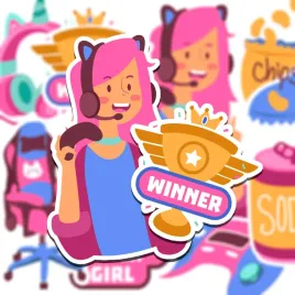 zestaw-naklejek-na-laptopa-dla-gamera-gamer-girl