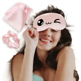 opaska-do-spania-na-oczy-rozowa-emoji-kawaii-wzory