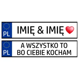 tablice-samochodowe-slubne-na-wesele-dekoracyjne
