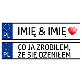 tablice-do-samochodu-slubne-na-wesele-dekoracyjne