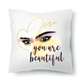 poduszka-biala-na-prezent-you-are-beautiful-wzory