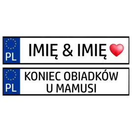 tablice-samochodowe-slubne-na-wesele-dekoracyjne