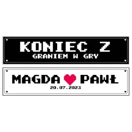 tablice-samochodowe-slubne-na-wesele-dekoracyjne
