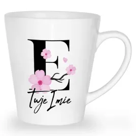 kubek-latte-personalizowane-imie-monogram-kwiaty