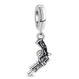 zawieszka-srebro-925-charms-koralik-czarny-rewolwer-pistolet