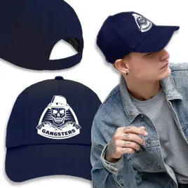 czapka-granatowa-daszek-na-wiosne-gangster-wzory
