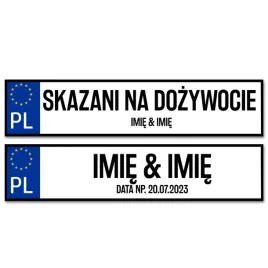 tablice-samochodowe-slubne-na-wesele-dekoracyjne