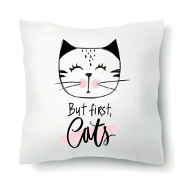 poduszka-biala-na-prezent-but-first-cats-kot-wzory