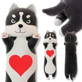 mis-maskotka-na-prezent-piesek-husky-serce-wzory