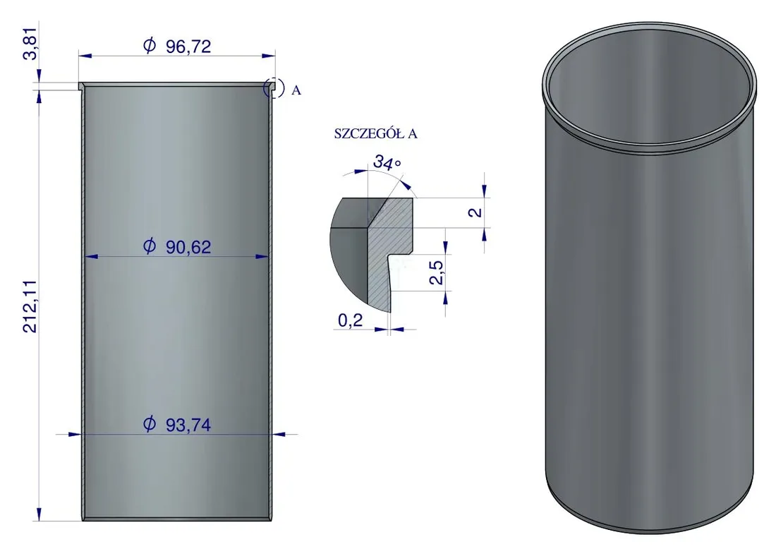 tuleja-silnika-surowa-mf3-oryginal-ursus