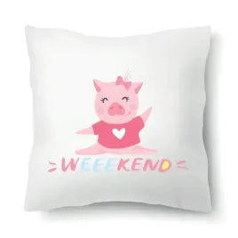 poduszka-biala-na-prezent-swinka-pig-weekend-wzory