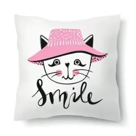 poduszka-biala-na-prezent-smile-cats-kotki-wzory