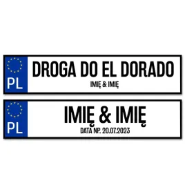 tablice-samochodowe-slubne-na-wesele-dekoracyjne