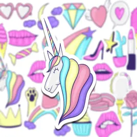 naklejki-do-planera-kalendarza-bujo-sweet-unicorn