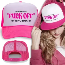 czapka-rozowa-z-daszkiem-na-wiosne-fuck-off-wzory