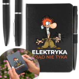 notes-a6-dlugopis-prezent-dla-elektryka-twoje-imie