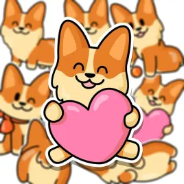 naklejki-do-planera-kalendarza-bujo-pieski-corgi