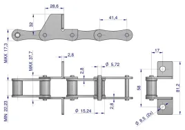 lancuch-podajnika-s45-lapka-sd-co-4-ogniwa-5m-warynski