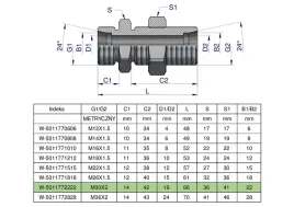 zlaczka-hydrauliczna-metryczna-grodziowa-bb-m30x2-22l-z-przeciwnakretka-xs