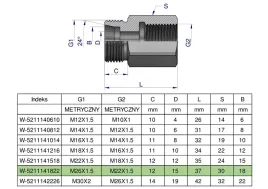 tulejka-roznicowa-hydrauliczna-metryczna-ab-m26x1-5-18l-gz-x-m22x1-5-gw-war