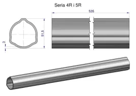 rura-zewnetrzna-seria-4r-i-5r-do-walu-660-przegubowo-teleskopowego-51-5x3-m