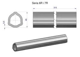 rura-wewnetrzna-seria-6r-i-7r-do-walu-460-przegubowo-teleskopowego-45x5-5mm