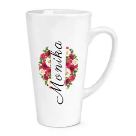 kubek-bialy-latte-duzy-imie-monika-prezent-gratis